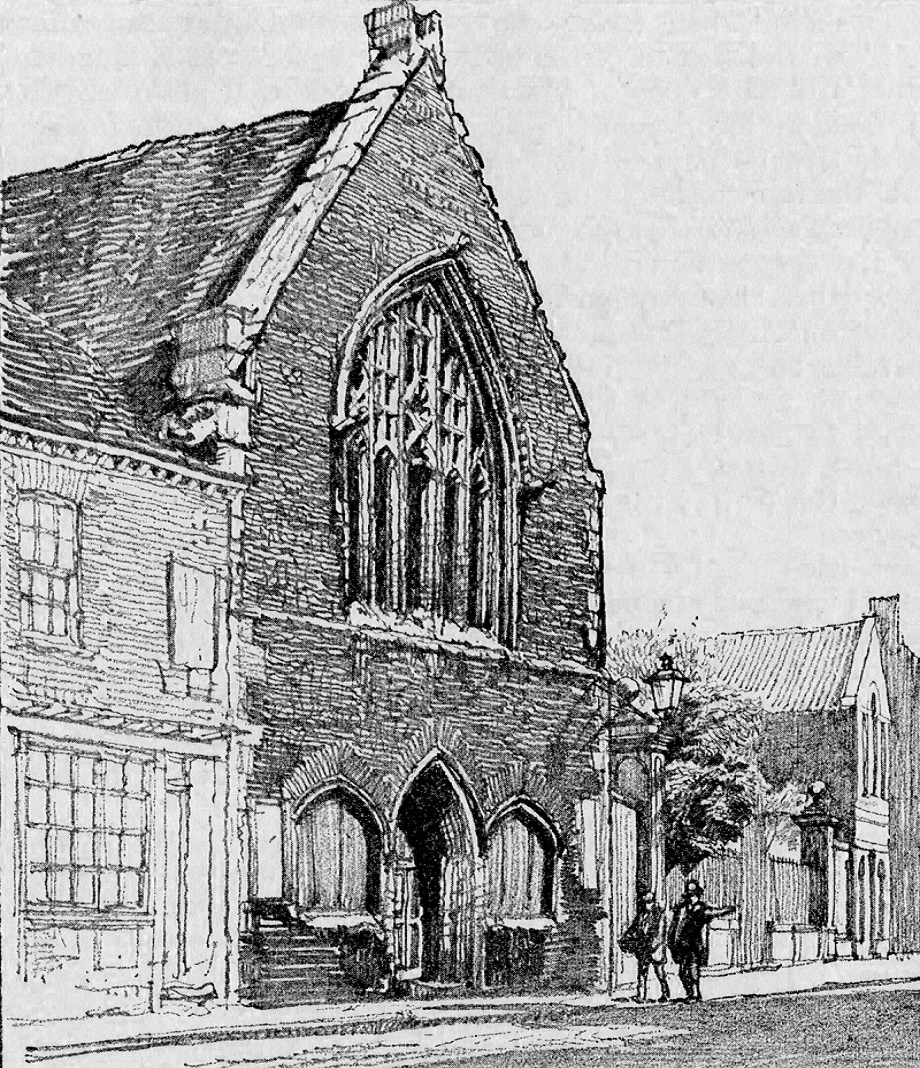 Illustrative depiction of St. Mary's Guildhall 1914