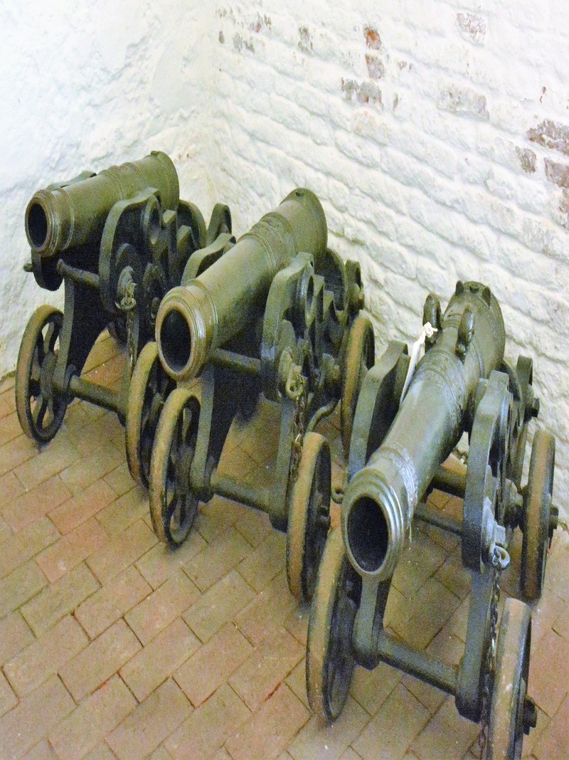 Boston Cannons on display in the Guildhall Museum Boston
