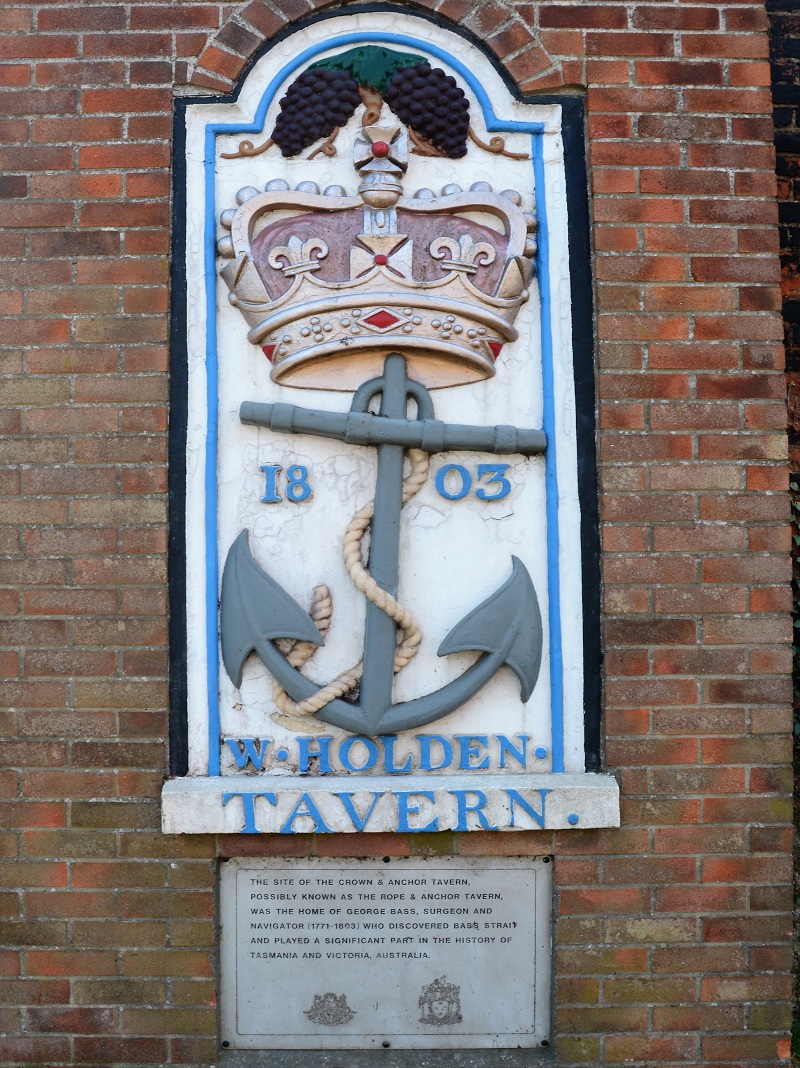 The Anchor Inn and George Bass Plague.