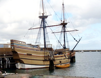 an image of the Mayflower, Plymouth Mass