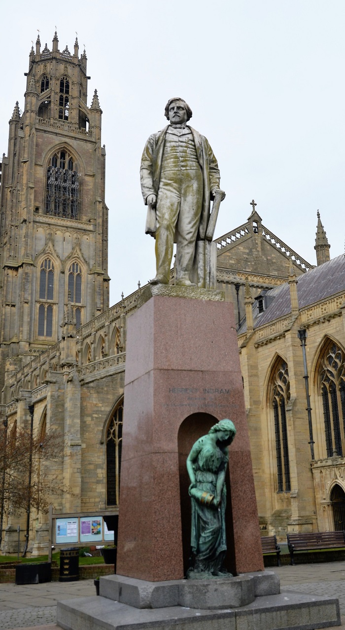 an image of the Herbert Ingram statue in Boston